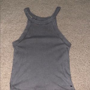 american eagle grey halter top